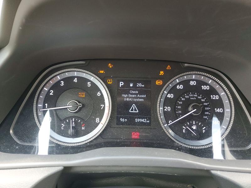 2022 Hyundai Sonata VIN 5NPEG4JA1NH135465 COPART salvage auction — FRONT END, Ms - Cert Of Title-Salvaged, sold $4,300 on 2026-07-17 (photo 9)