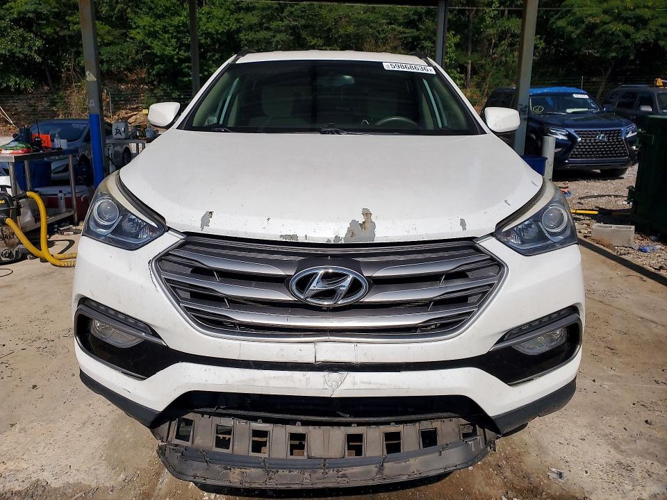 2017 Hyundai Santa fe VIN 5XYZU3LB2HG426109 COPART salvage auction — FRONT END, Mt - Certificate Of Title (P), sold $2,800 on 2026-07-28 (photo 5)