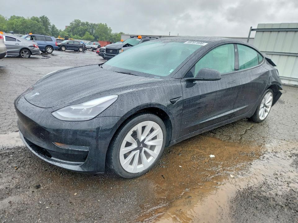2022 Tesla Model 3 VIN 5YJ3E1EA9NF190718 COPART salvage auction — REAR END, Md - Cert Of Salvage > 75% Damage, sold $5,800 on 2026-07-17 (photo 1)