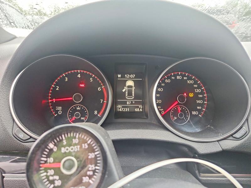 2012 Volkswagen Gti VIN WVWEV7AJ9CW218415 COPART salvage auction — SIDE, MD - CERT OF SALVAGE > 75% DAMAGE (P), sold $925 on 2026-07-28 (photo 9)