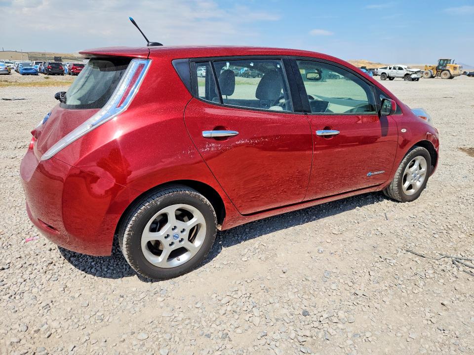 2012 Nissan Leaf VIN JN1AZ0CP6CT018480 COPART salvage auction — FRONT END, UT - CERTIFICATE OF TITLE, sold $175 on 2026-07-31 (photo 3)