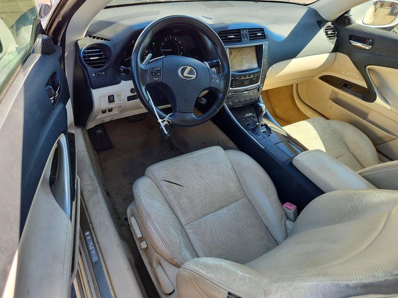 2010 Lexus Is VIN JTHFE2C20A2502936 COPART salvage auction — REAR END, Ky - Cert Of Title-Salvage, sold $625 on 2026-08-03 (photo 8)
