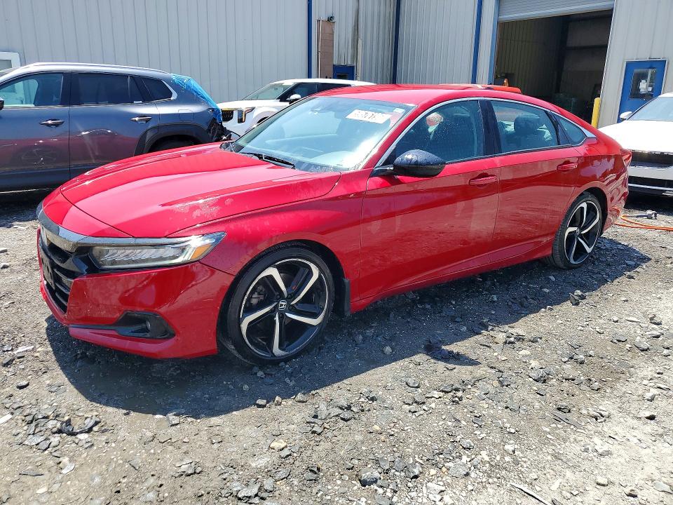 2021 Honda Accord VIN 1HGCV1F42MA121726 COPART salvage auction — MECHANICAL, FL - CERTIFICATE OF TITLE, sold $6,600 on 2026-07-20 (photo 1)