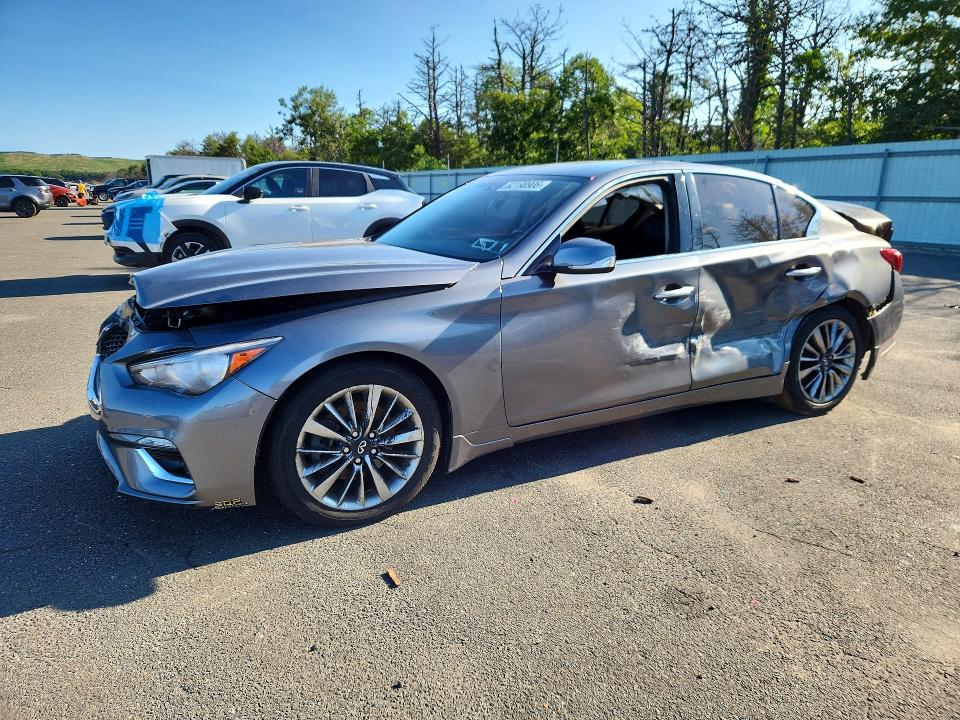 2020 Infiniti Q50 VIN JN1EV7AR2LM255357 COPART salvage auction — REAR END, Ny - Mv-907A Salvage Certificate, sold $80 on 2026-07-29 (photo 1)