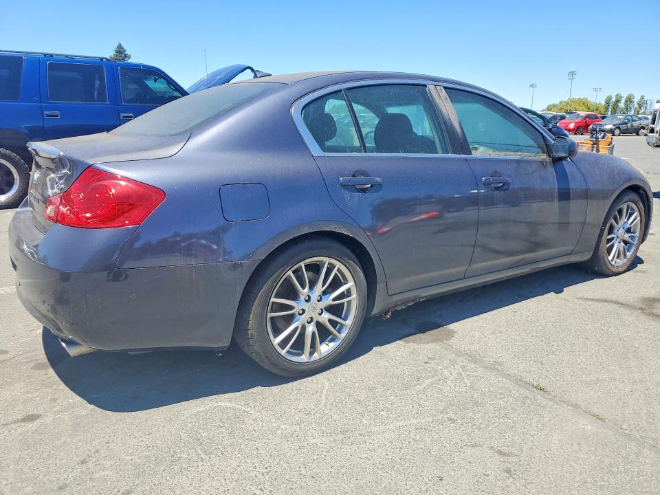 2007 Infiniti G35 VIN JNKBV61E17M727852 COPART salvage auction — VANDALISM, CA - DIS/DLR/EXP ONLY CLEAN TITLE, sold $1,650 on 2026-07-10 (photo 3)