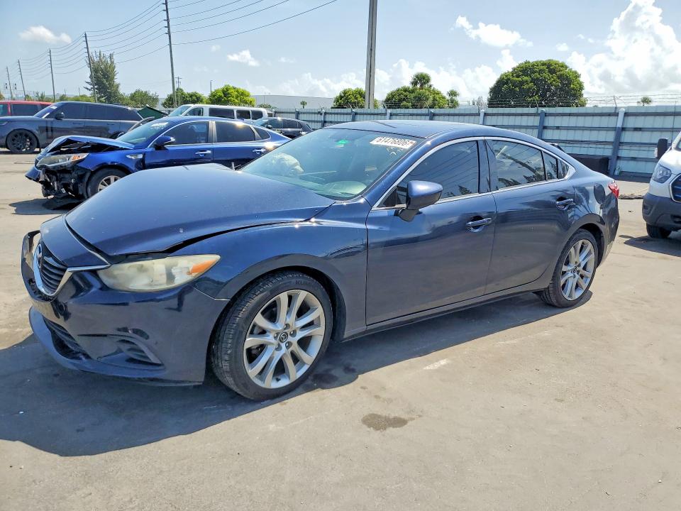 2016 Mazda 6 VIN JM1GJ1V51G1450492 COPART salvage auction — FRONT END, Fl - Cert Of Title Slvg Rebuildable, sold $650 on 2026-07-29 (photo 1)