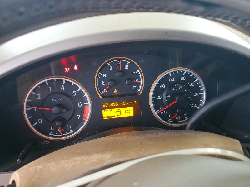 2008 Nissan TITAN VIN 1N6BA07D78N358349 COPART salvage auction — FRONT END, Ga - Cert Of Title-Salvage, sold $600 on 2026-07-09 (photo 9)