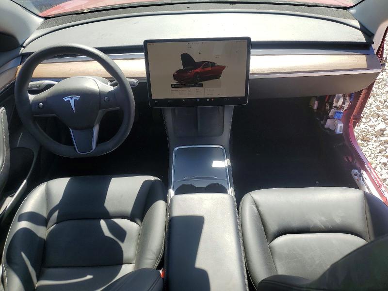 2023 Tesla Model 3 VIN 5YJ3E1EA8PF556509 COPART salvage auction — REAR END, Ca - Salvage Certificate, sold $4,850 on 2026-07-28 (photo 8)