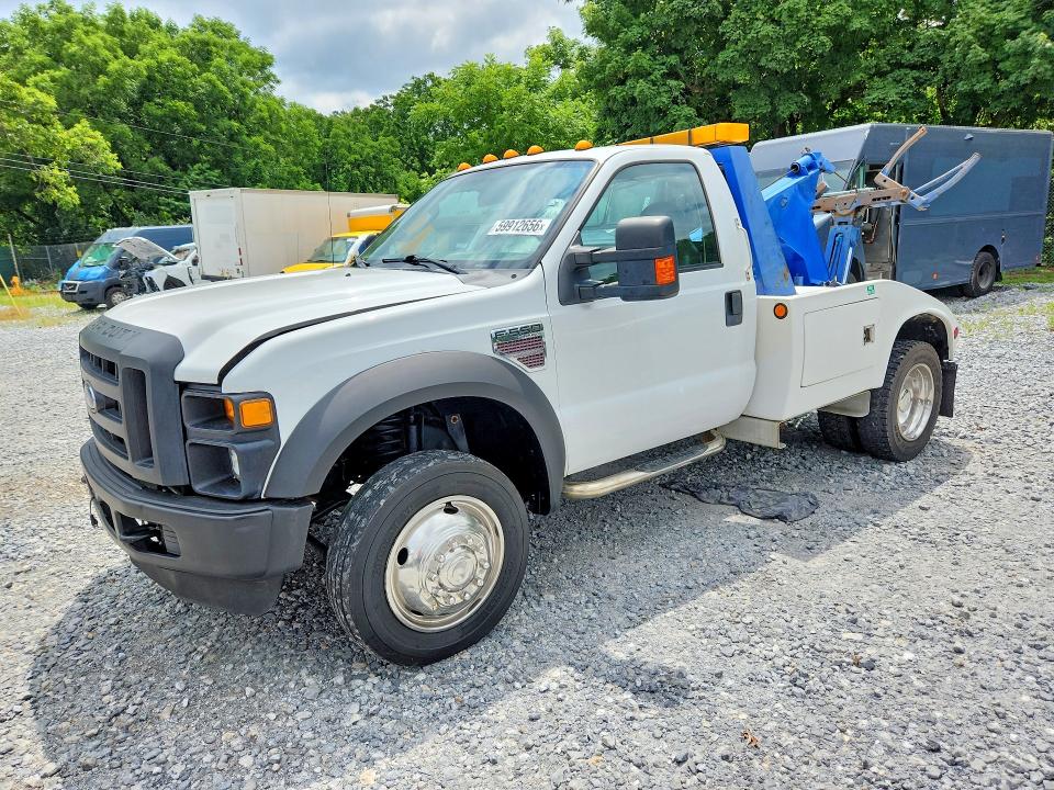 2008 Ford F550 VIN 1FDAF56R78EC99549 — COPART salvage auction photo