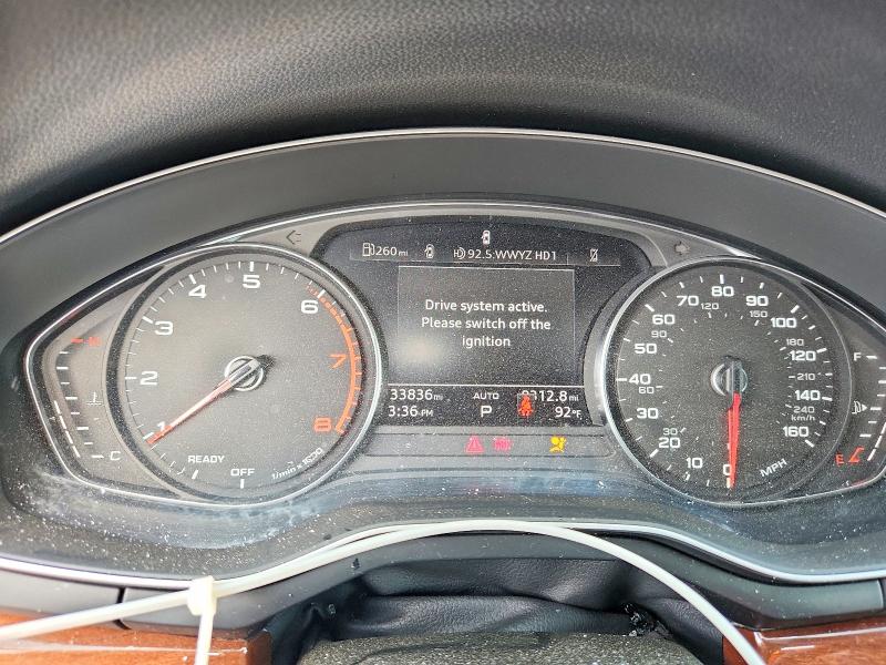 2022 Audi A5 VIN WAUABCF53NA027758 COPART salvage auction — ROOF, Ct - Cert Of Title-Salvage, sold $500 on 2026-07-21 (photo 9)