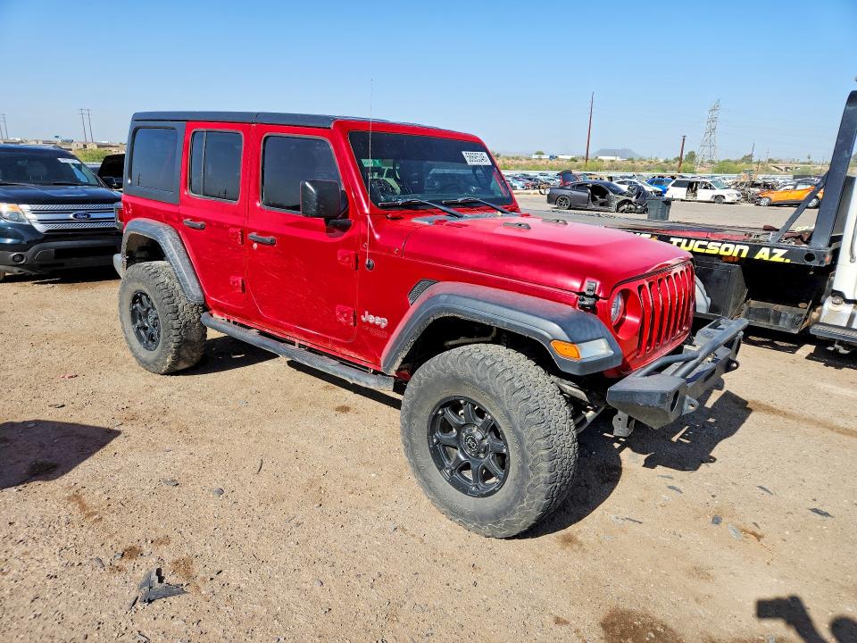 2018 Jeep VIN 1C4HJXDG9JW134505 COPART salvage auction — UNDERCARRIAGE, Az - Certificate Of Title, sold $10,200 on 2026-07-31 (photo 4)
