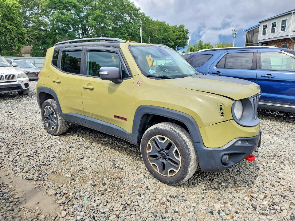 2015 Jeep Renegade VIN ZACCJBCT0FPB74980 COPART salvage auction — FRONT END, Ma - Cert Of Title-Reconstrctd Coll, sold $375 on 2026-08-05 (photo 4)