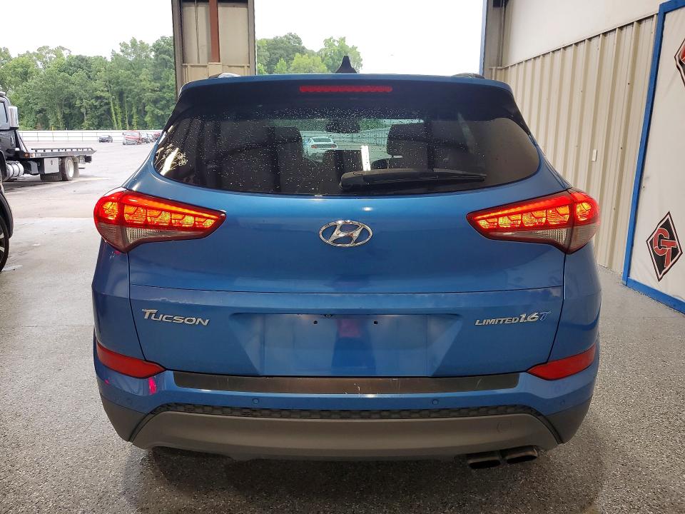 2016 Hyundai Tucson VIN KM8J33A2XGU182429 COPART salvage auction — MINOR DENT/SCRATCHES, Nc - Dealer Only Clean Title, sold $4,350 on 2026-07-30 (photo 6)