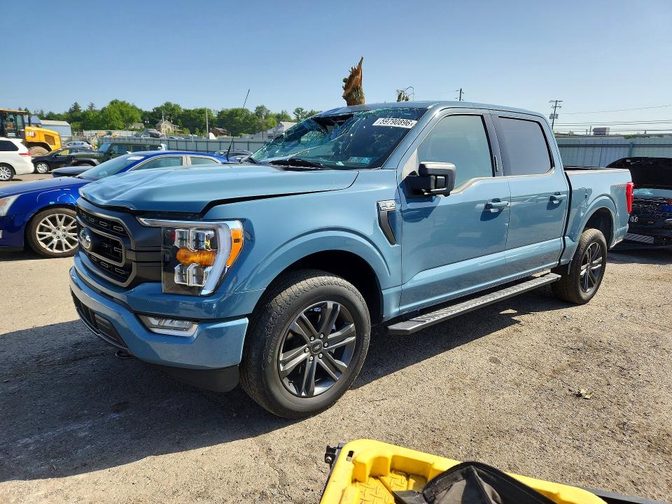 2023 Ford F-150 lightning VIN 1FTFW1E83PKE23053 — COPART salvage auction photo