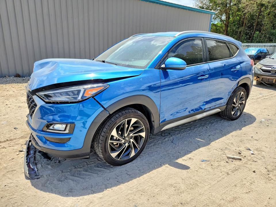 2021 Hyundai Tucson VIN KM8J33AL6MU362608 COPART salvage auction — FRONT END, Fl - Cert Of Title Slvg Rebuildable, sold $4,250 on 2026-08-21 (photo 1)
