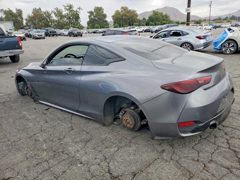 2018 Infiniti Q60 VIN JN1EV7EK2JM343061 COPART salvage auction — VANDALISM, CA - SALVAGE CERTIFICATE, sold $3,150 on 2026-07-30 (photo 2)
