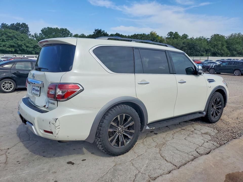 2018 Nissan Armada VIN JN8AY2ND0J9054369 COPART salvage auction — REAR END, Ok - Certificate Of Title, sold $3,700 on 2026-07-28 (photo 3)