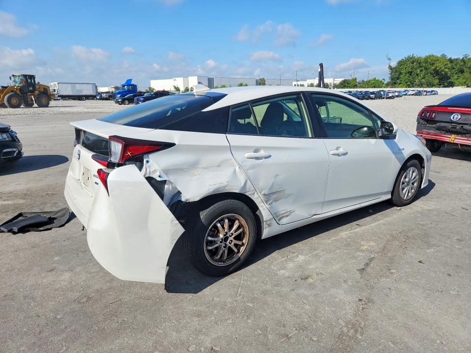 2021 Toyota Prius VIN JTDKAMFU4M3147949 COPART salvage auction — REAR END, Fl - Cert Of Title Slvg Rebuildable, sold $5,200 on 2026-07-27 (photo 3)