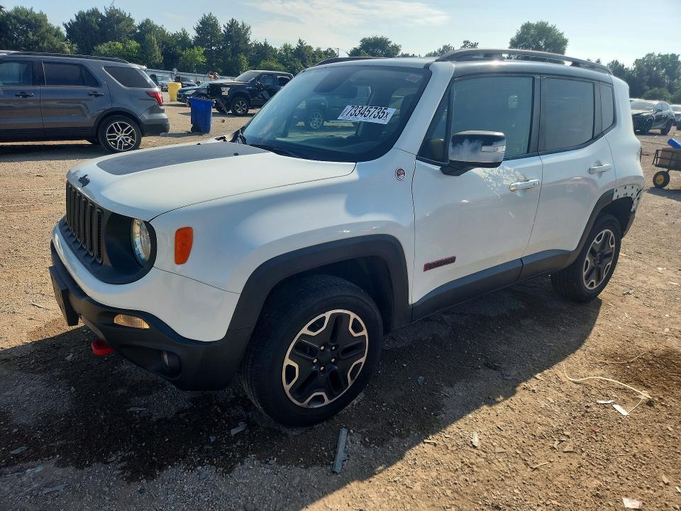 2017 Jeep Renegade VIN ZACCJBCB2HPF09869 COPART salvage auction — REAR END, Il - Salvage Certificate, sold $2,000 on 2026-08-18 (photo 1)