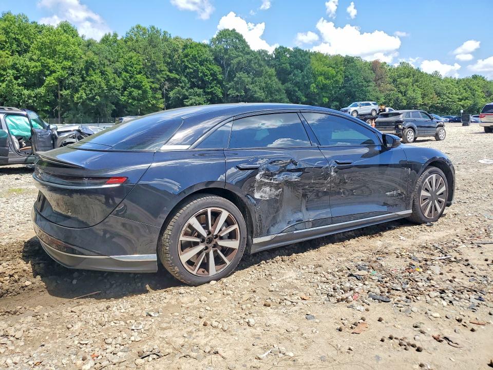 2025 Lucid Air VIN 50EA1PGA4SA009589 COPART salvage auction — SIDE, Pa - Certificate Of Salvage, sold $16,500 on 2026-09-18 (photo 3)