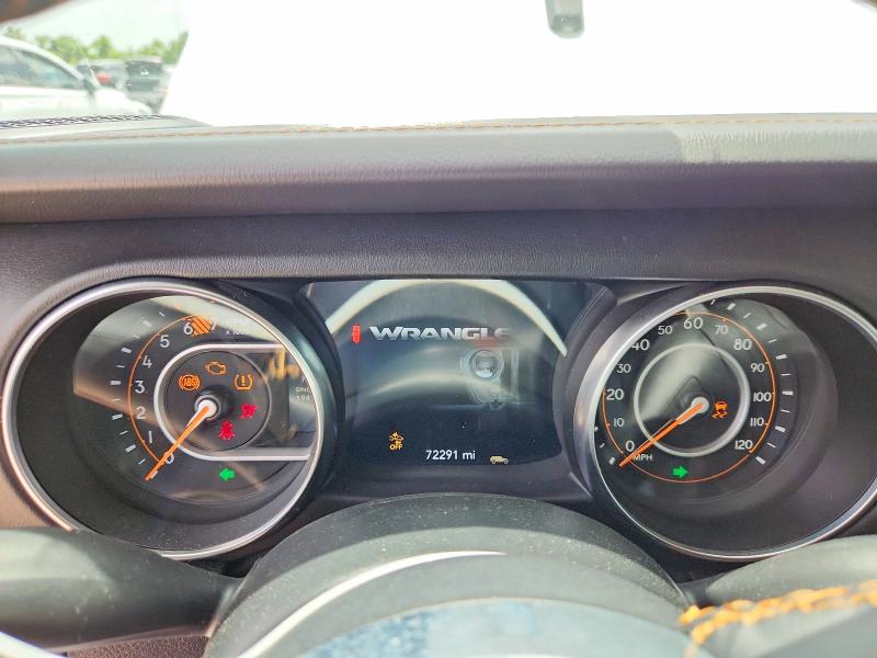 2021 Jeep Wrangler / VIN 1C4HJXEN8MW526134 COPART salvage auction — FRONT END, Tx - Certificate Of Title, sold $12,600 on 2026-07-28 (photo 9)