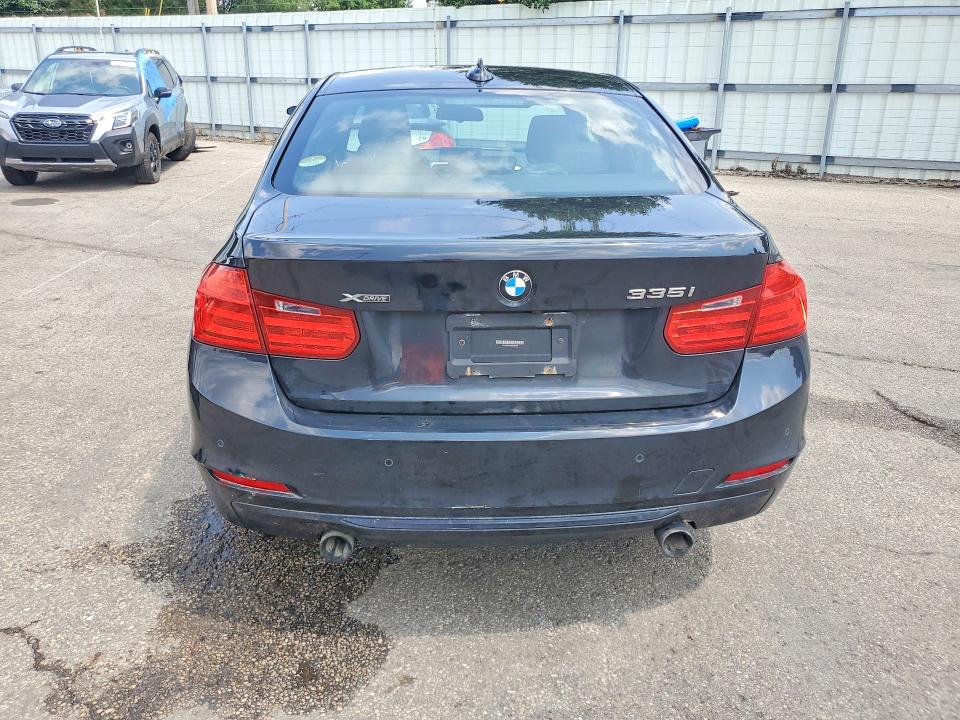 2013 BMW 3er VIN WBA3B9C55DF585466 COPART salvage auction — WATER/FLOOD, Oh - Cert Of Title-Salvage, sold $925 on 2026-08-14 (photo 6)