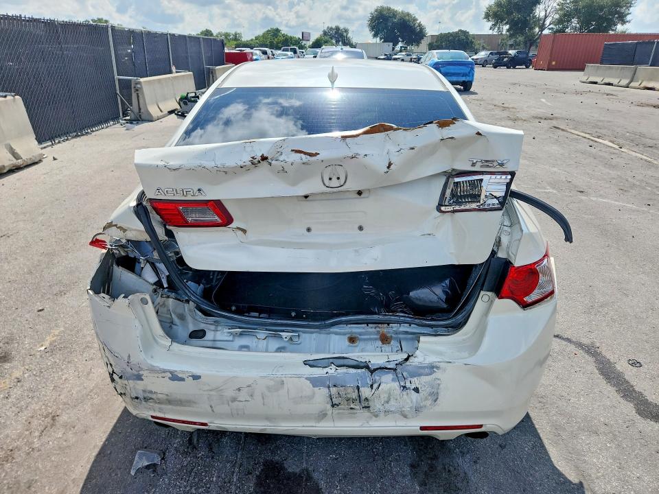2010 Acura Tsx VIN JH4CU2F63AC032531 COPART salvage auction — REAR END, Fl - Cert Of Title Slvg Rebuildable, sold $15 on 2026-07-30 (photo 6)