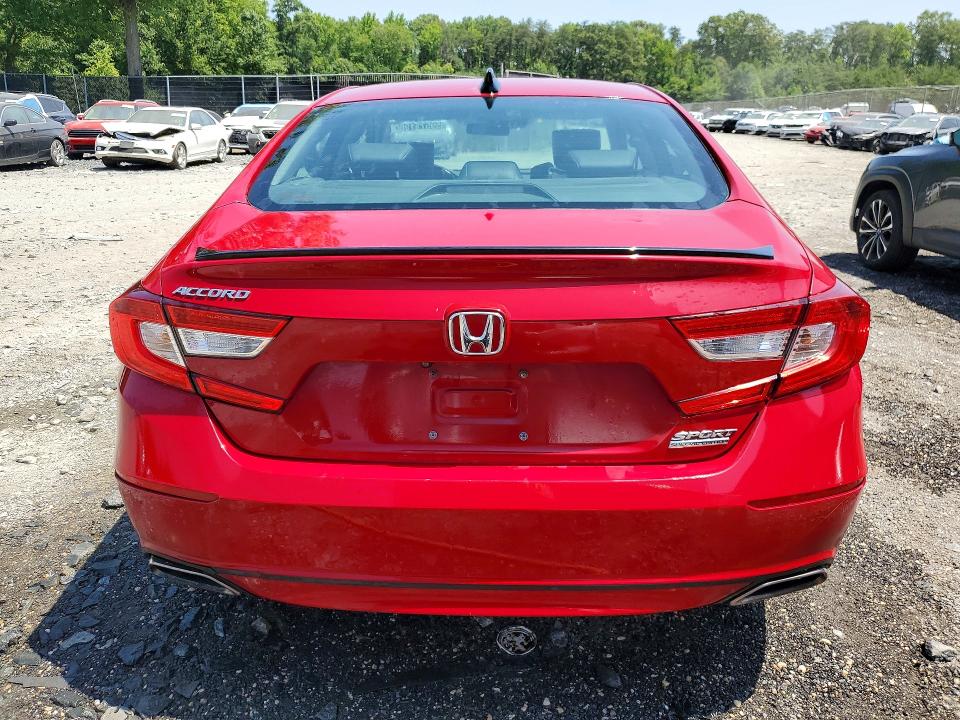 2021 Honda Accord VIN 1HGCV1F42MA121726 COPART salvage auction — MECHANICAL, FL - CERTIFICATE OF TITLE, sold $6,600 on 2026-07-20 (photo 6)