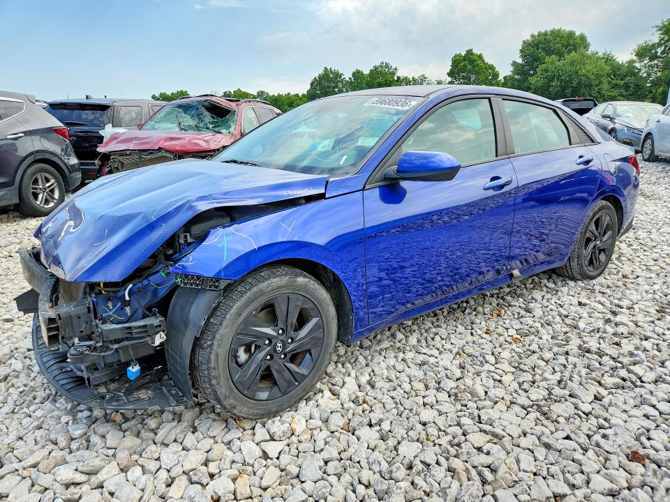 2021 Hyundai Elantra VIN 5NPLM4AG7MH029427 COPART salvage auction — FRONT END, Oh - Certificate Of Title (P), sold $2,850 on 2026-07-21 (photo 1)