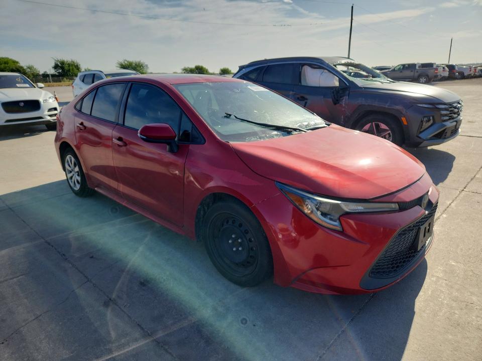 2020 Toyota Corolla VIN JTDHPRAE1LJ007938 COPART salvage auction — SIDE, TX - SALVAGE VEHICLE TITLE (P), sold $3,750 on 2026-07-20 (photo 4)