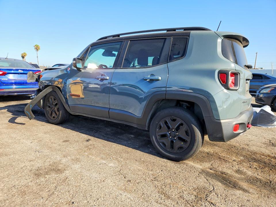 2018 Jeep Renegade VIN ZACCJBCB4JPJ00355 COPART salvage auction — FRONT END, Ca - Salvage Certificate, sold $80 on 2026-07-28 (photo 2)