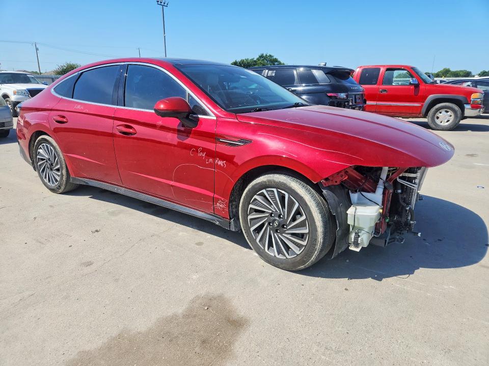 2024 Hyundai Sonata VIN KMHL54JJ9RA087445 COPART salvage auction — FRONT END, Tx - Salvage Vehicle Title, sold $6,700 on 2026-07-20 (photo 4)