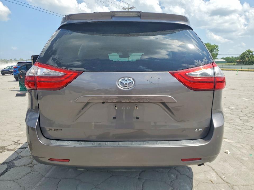 2020 Toyota Sienna VIN 5TDKZ3DC6LS030092 COPART salvage auction — FRONT END, Tn - Salvage Certificate, sold $6,100 on 2026-07-15 (photo 6)