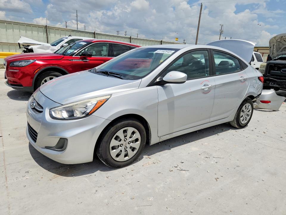 2017 Hyundai Accent VIN KMHCT4AE4HU244661 COPART salvage auction — REAR END, Tx - Salvage Vehicle Title, sold $175 on 2026-07-28 (photo 1)