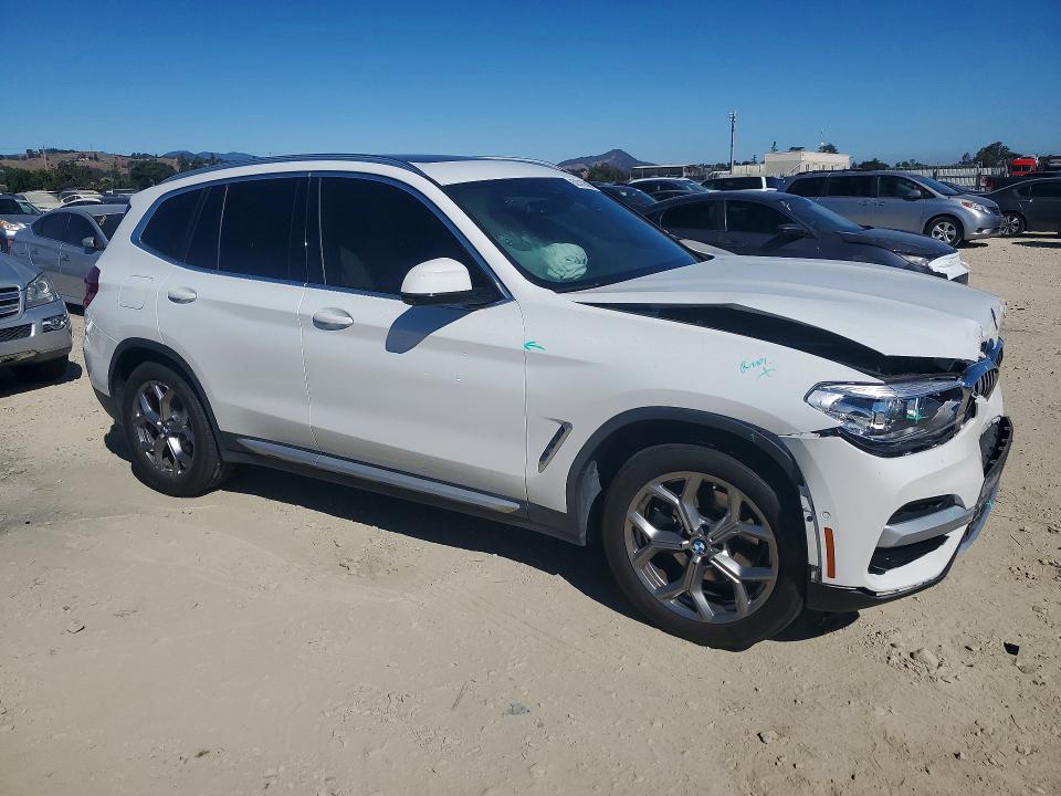 2020 BMW X3 VIN 5UXTY5C01L9B91914 COPART salvage auction — FRONT END, Ca - Salvage Certificate, sold $1,300 on 2026-07-30 (photo 4)