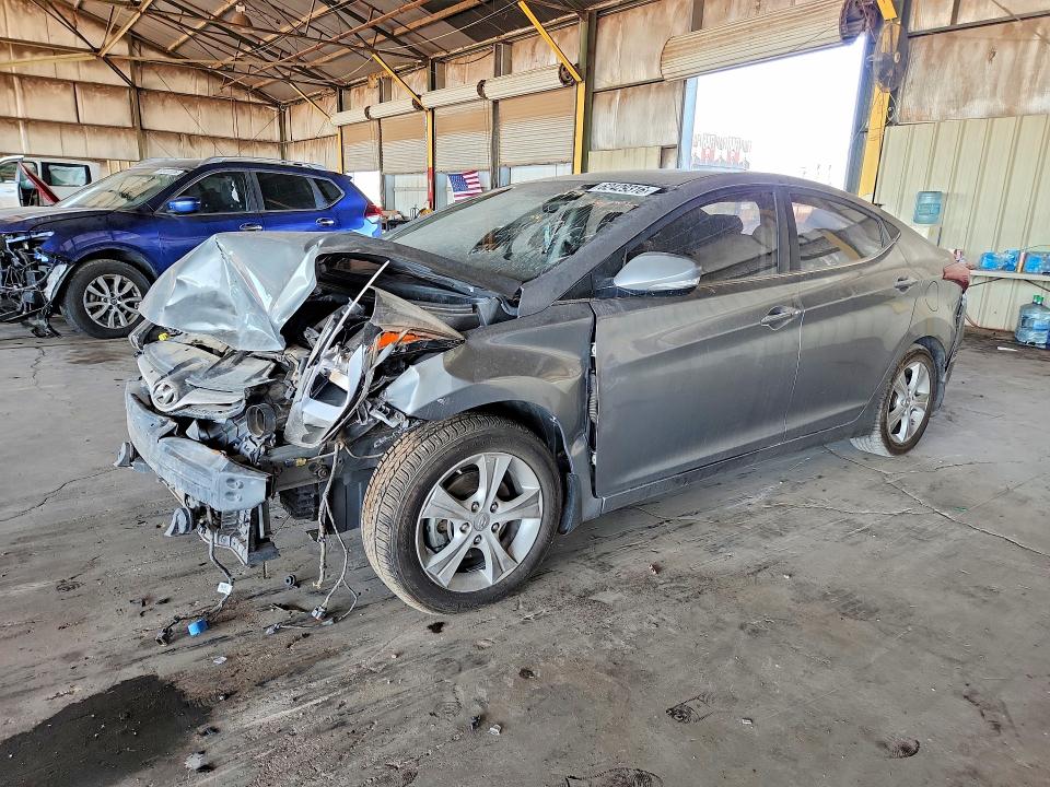2016 Hyundai Elantra VIN KMHDH4AE2GU481962 COPART salvage auction — FRONT END, Az - Certificate Of Title (P), sold $475 on 2026-07-29 (photo 1)