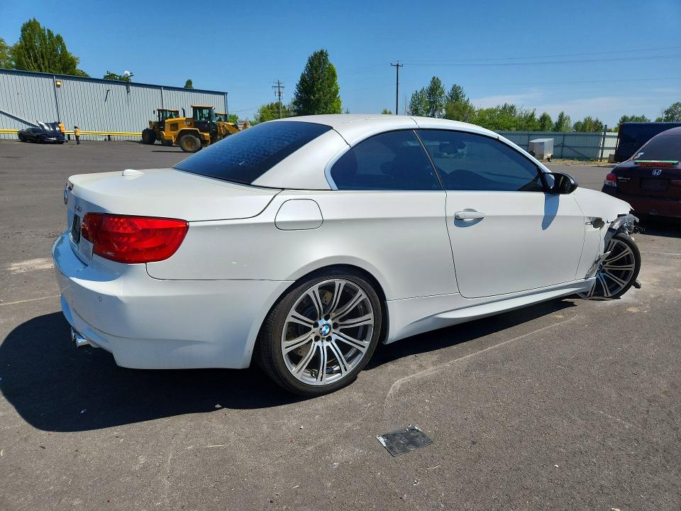 2013 BMW M3 VIN WBSDX9C55DE785691 COPART salvage auction — UNDERCARRIAGE, Or - Salvage Title Certificate, sold $12,600 on 2026-08-17 (photo 3)