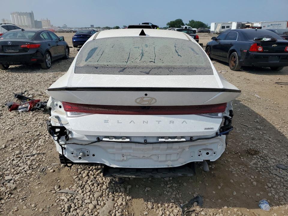 2025 Hyundai Elantra VIN KMHLM4DJ2SU166684 COPART salvage auction — REAR END, OH - CERTIFICATE OF TITLE (P), sold $13,200 on 2026-07-27 (photo 6)