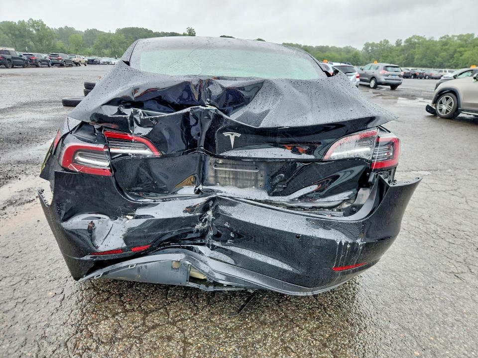 2022 Tesla Model 3 VIN 5YJ3E1EA9NF190718 COPART salvage auction — REAR END, Md - Cert Of Salvage > 75% Damage, sold $5,800 on 2026-07-17 (photo 6)