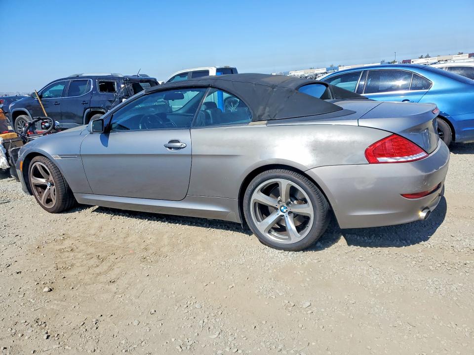 2008 BMW 6 series VIN WBAEB53518CX62605 COPART salvage auction — MINOR DENT/SCRATCHES, Ca - Dis/Dlr/Exp Only Clean Title, sold $375 on 2026-07-31 (photo 2)