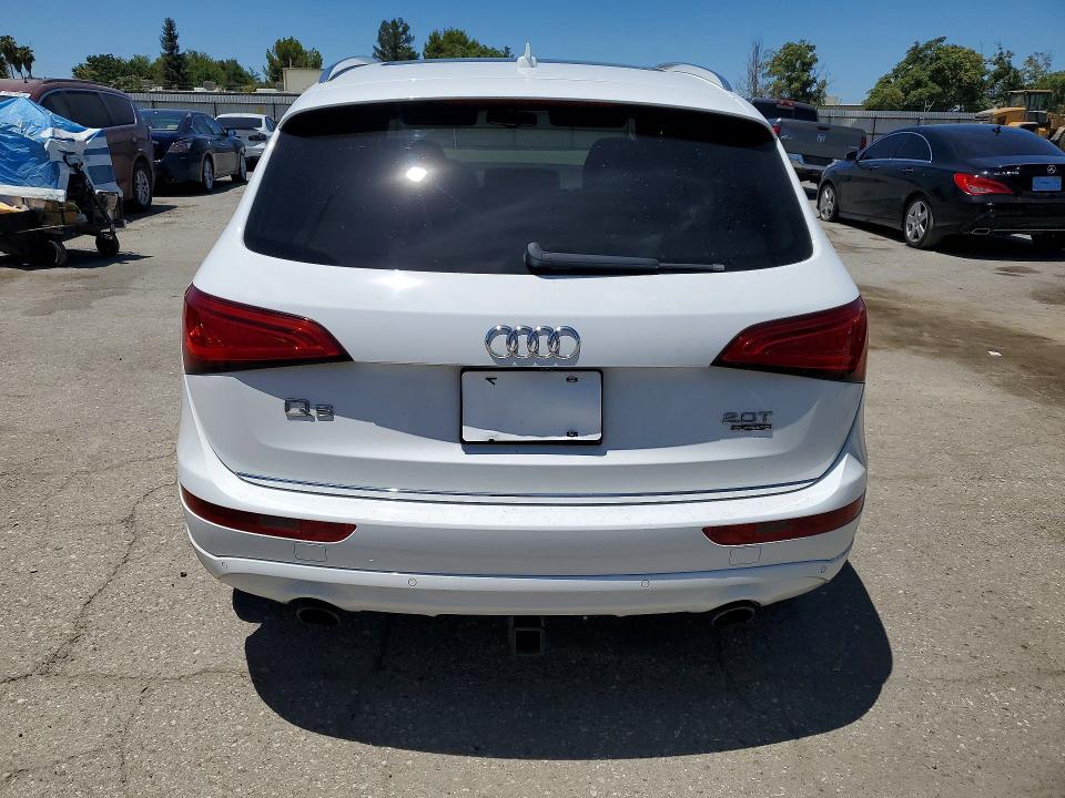 2016 Audi Q5 VIN WA1L2AFP5GA130579 COPART salvage auction — FRONT END, Ca - Salvage Certificate, sold $6,000 on 2026-08-28 (photo 6)