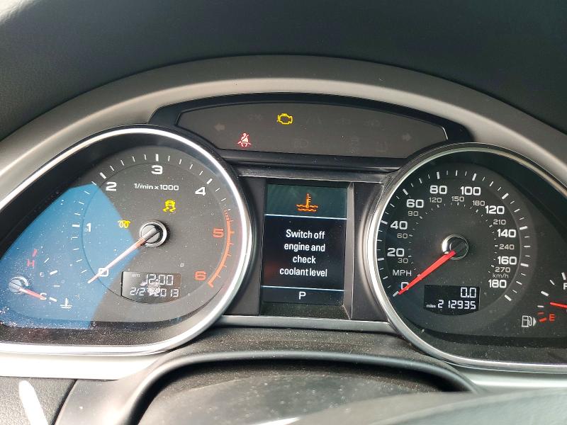 2014 Audi Q7 VIN WA1VMAFE1ED020738 COPART salvage auction — MECHANICAL, Oh - Certificate Of Title, sold $1,650 on 2026-07-30 (photo 9)