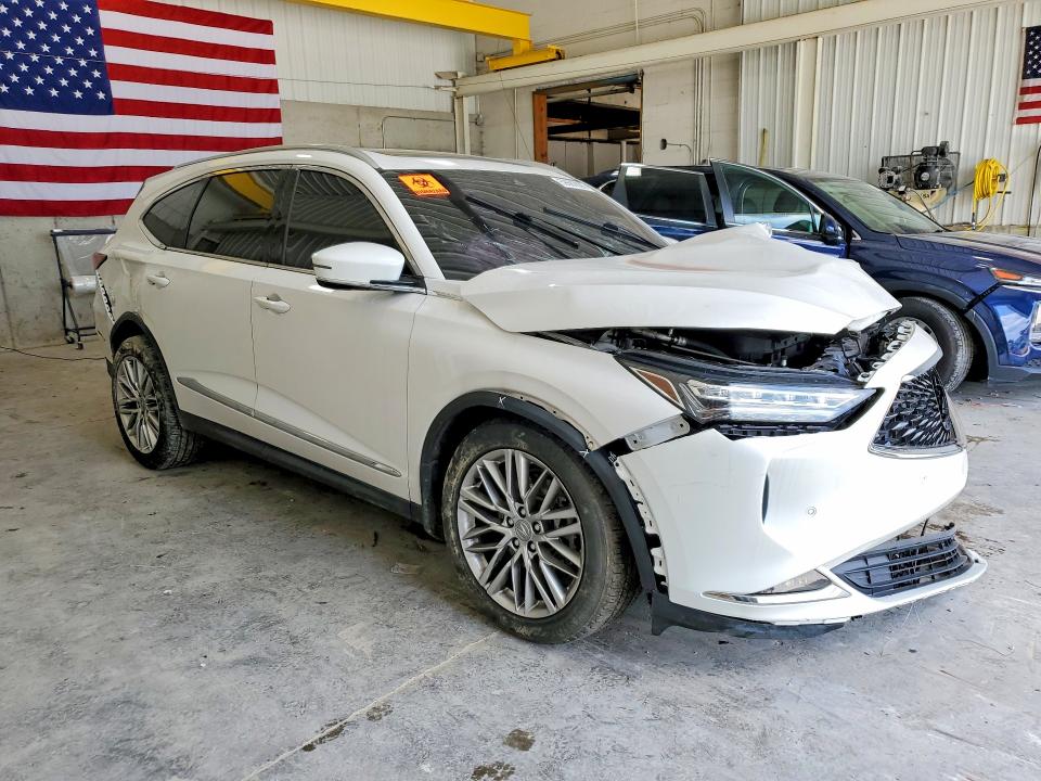 2023 Acura Mdx VIN 5J8YE1H84PL026891 COPART salvage auction — FRONT END, OH - CERT OF TITLE-SALVAGE (P), sold $4,100 on 2026-07-21 (photo 4)
