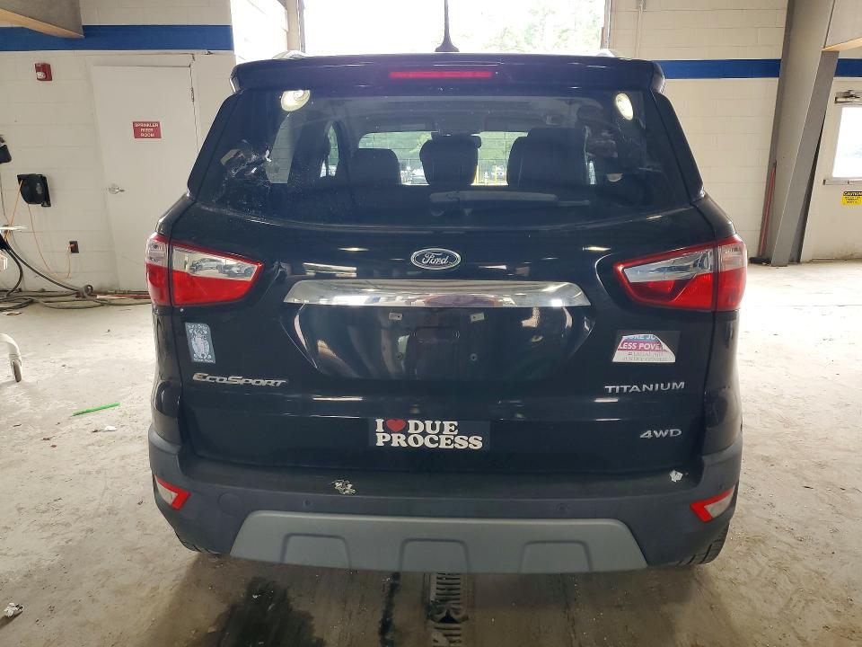 2019 Ford Ecosport VIN MAJ6S3KL9KC279601 COPART salvage auction — FRONT END, Va - Cert Of Title - Salvage, sold $900 on 2026-07-31 (photo 6)