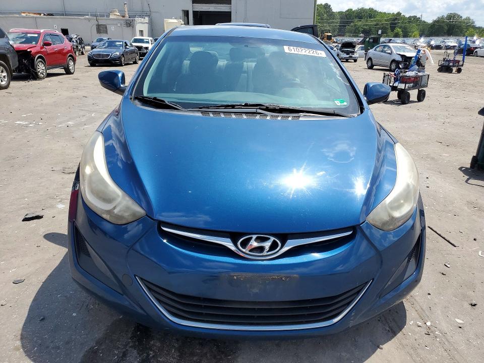 2015 Hyundai Elantra VIN KMHDH4AEXFU353645 COPART salvage auction — SIDE, Salvage Title, sold $2,150 on 2026-07-22 (photo 5)