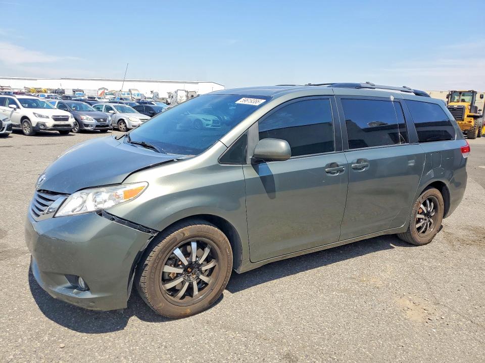 2014 Toyota Sienna VIN 5TDDK3DC8ES084347 COPART salvage auction — FRONT END, Wa - Bill Of Sale, sold $5,800 on 2026-07-31 (photo 1)