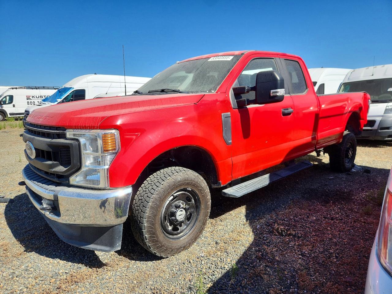 2022 Ford F-250 Super Duty VIN 1FT7X2BT4NEF46727 COPART salvage auction — Rear End, CA - SALVAGE CERTIFICATE, sold $16,600 on 2026-07-09 (photo 1)
