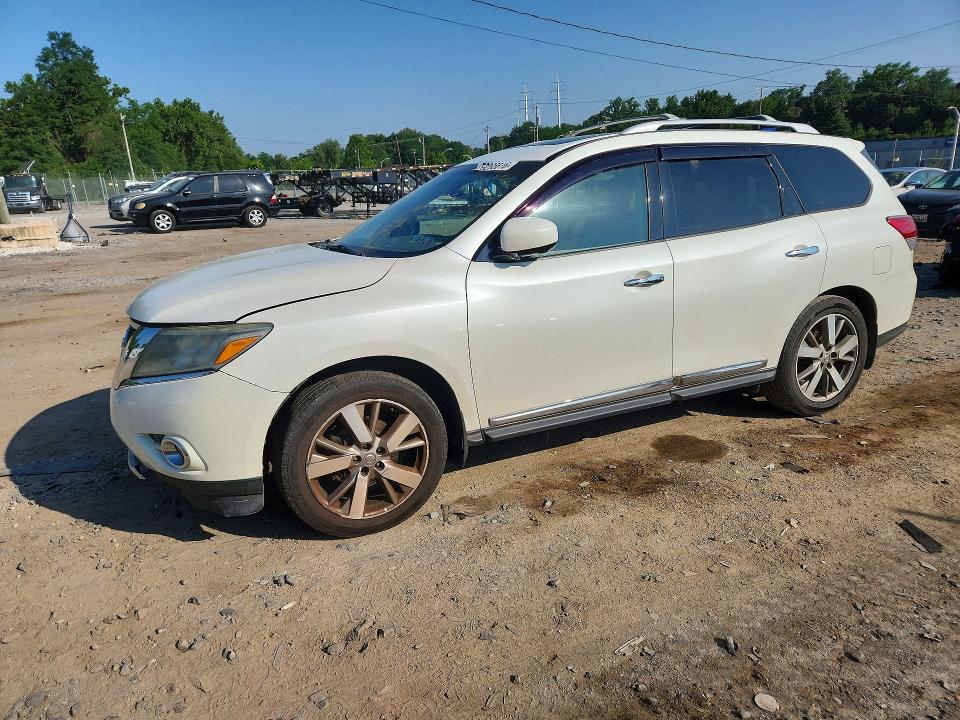 2015 Nissan Pathfinder VIN 5N1AR2MM0FC655183 COPART salvage auction — FRONT END, Wv - Certificate Of Title, sold $375 on 2026-07-09 (photo 1)