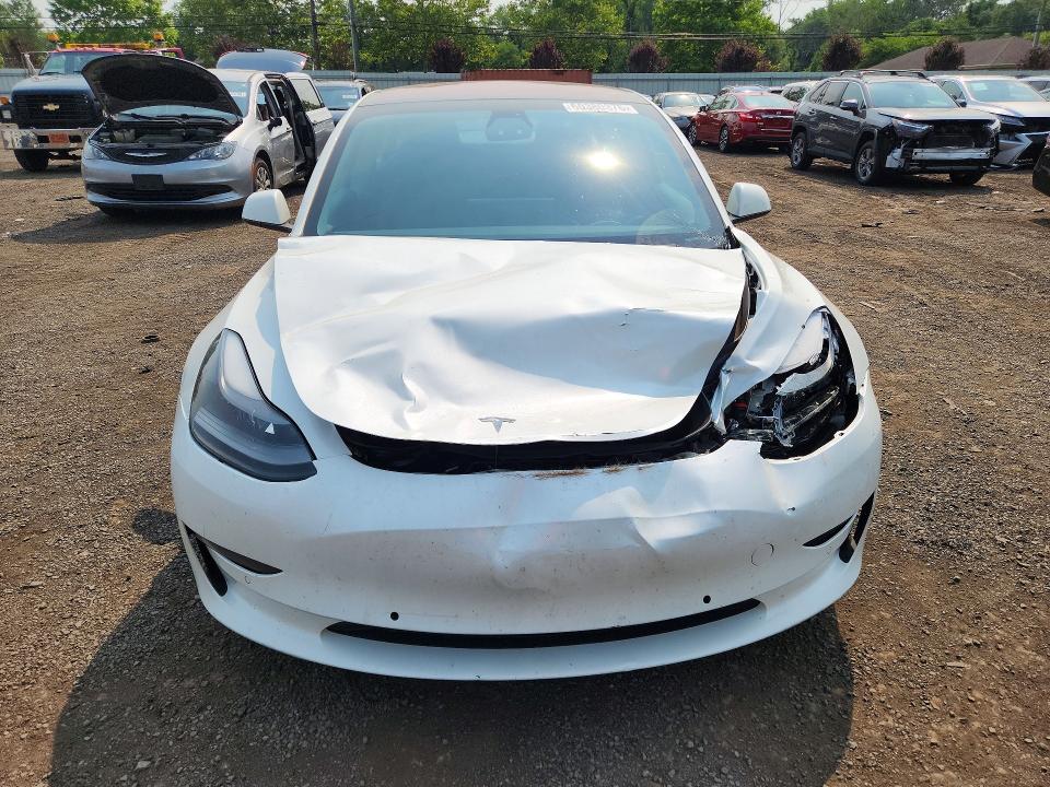2021 Tesla Model 3 VIN 5YJ3E1EB2MF869737 COPART salvage auction — FRONT END, Ct - Cert Of Title-Salvage, sold $5,400 on 2026-07-31 (photo 5)