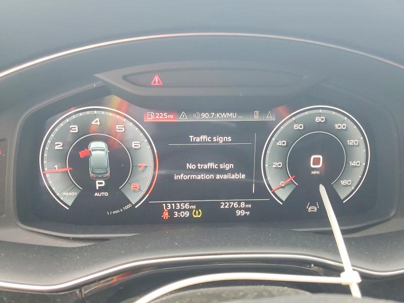 2021 Audi Q7 VIN WA1VXAF72MD033165 COPART salvage auction — HAIL, Mo - Salvage Certificate Of Title, sold $1,400 on 2026-07-28 (photo 9)